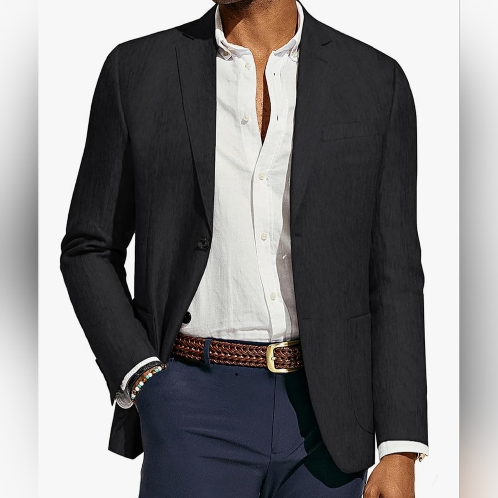 Elegant Paul Jones Black Men's Blazer